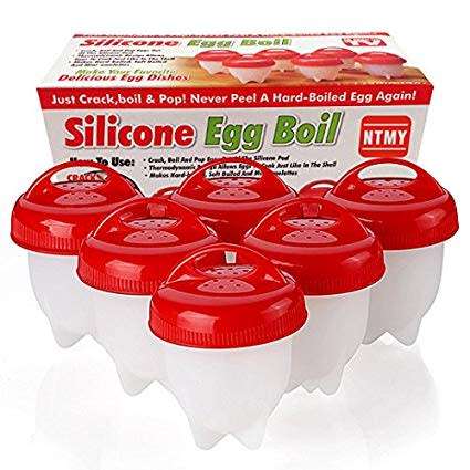 Silicone Egg Steamer Eggies Boil Egg Cooker Hard-Boiled Eggs