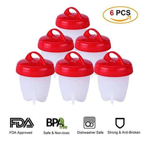 Silicone Egg Steamer Eggies Boil Egg Cooker Hard-Boiled Eggs