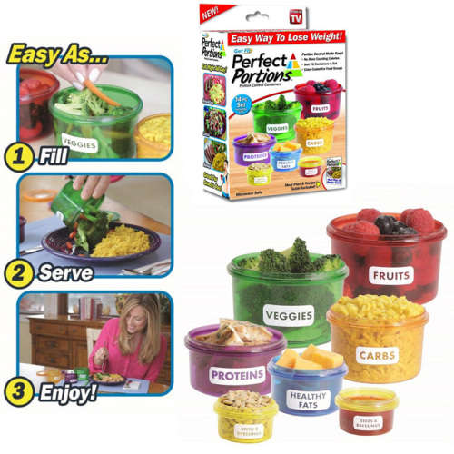 Perfect Portions - 7 Pcs Portion Control Containers
