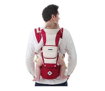 Kingrol hip seat baby carrier / multi-functional baby carrier with a firm and padded shelf seat