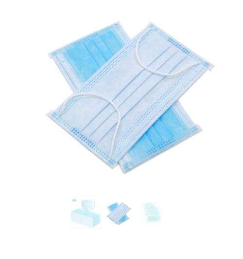 SURGICAL / HYGIENE / MEDICAL / PREVENTATIVE / 3 PLY / DISPOSABLE / HYPOALLERGENIC FACE MASK 5PC PACK