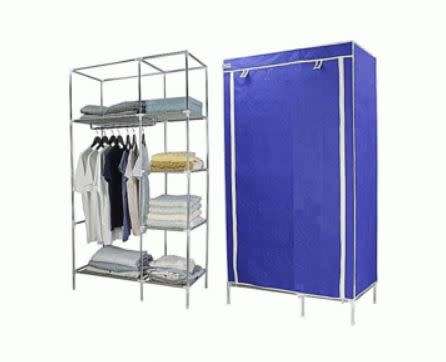 DOUBLE STORAGE ORGANIZING SPACE SAVING DIY WARDROBE CLOSET