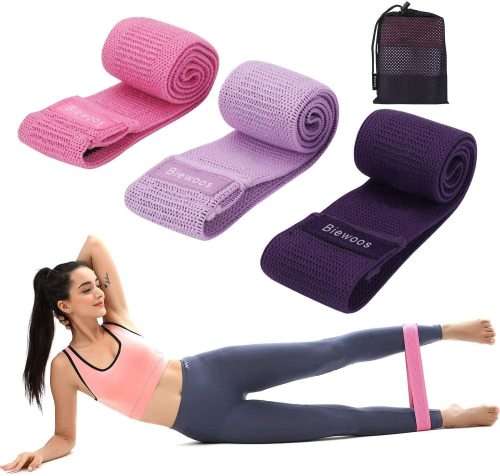 Hip Resistance Bands Set Fabric Soft for Legs and Butt