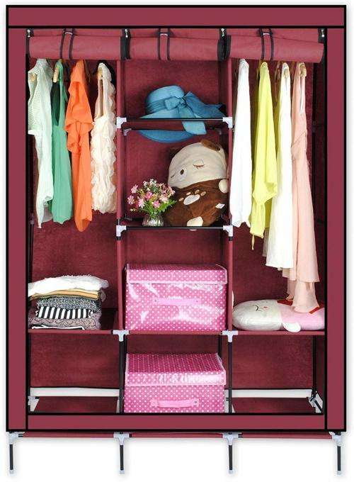 3 COLUMN PORTABLE WARDROBE