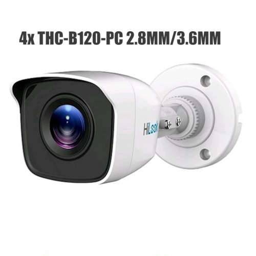 Hilook 1080P 4CH DVR and 4 x Bullet Cameras and 500gb HDD CCTV Kit