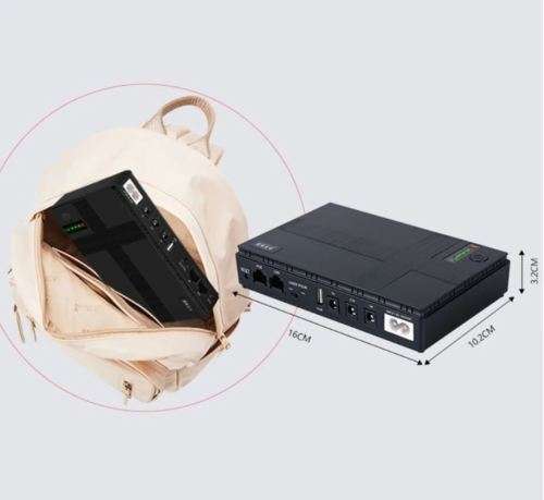 10400 mAh Mini UPS | Router / ONT / CCTV Backup Power Supply