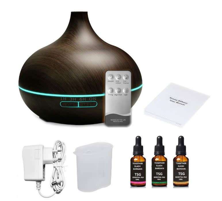 Aroma Diffuser 500ml with 3 essential oils
