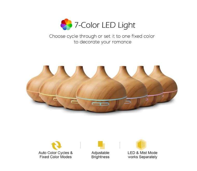 550ML Remote Control Essential Oil Diffuser and Humidifier