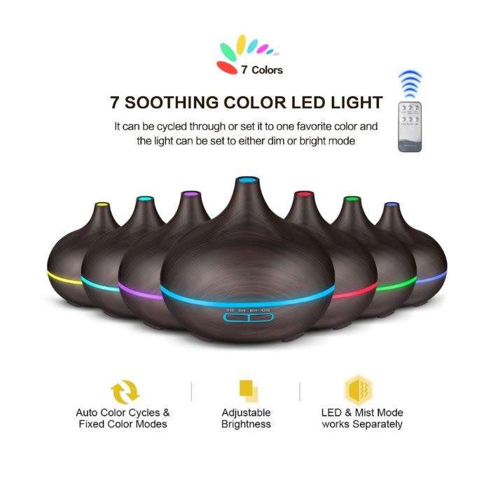 550ML Remote Control Essential Oil Diffuser and Humidifier