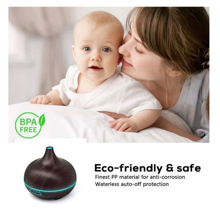550ML Remote Control Essential Oil Diffuser and Humidifier
