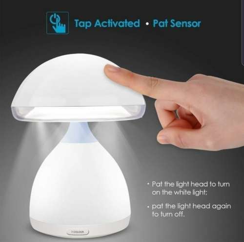 Mushroom Night Desk Lamp / 7 color adjustable Lamp / Great for kids
