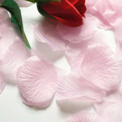 400 Pcs Pink Artificial Fabric Rose Petals For Wedding Proposal Party