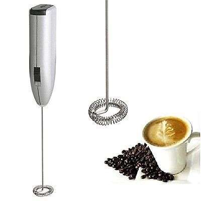 New Cordless Milk Frother Handheld Foamer Cappuccino Maker Coffee Stirrer