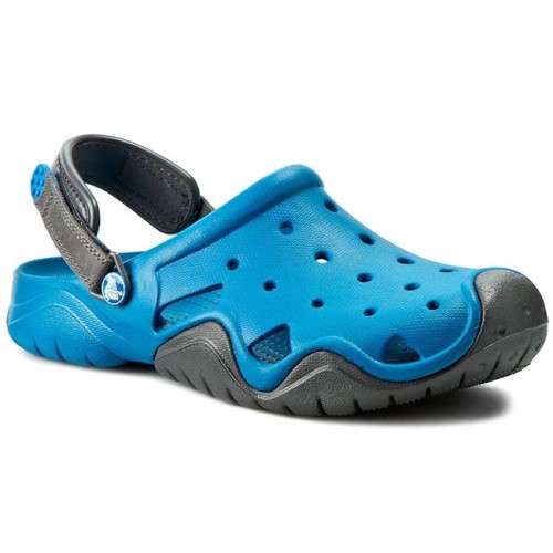Original CROCS Mens Swiftwater Clog - Roomy Fit - UK Men 8 - Color Ultramarine/Graphite