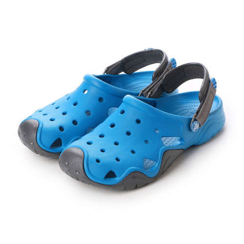 Original CROCS Mens Swiftwater Clog - Roomy Fit - UK Men 8 - Color Ultramarine/Graphite