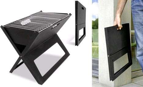 Outdoor Portable Notebook Grill BRAAI Foldable Folding Charcoal Camping Barbecue