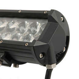 72W 4D Optical Lens LED Work Light Bar Flood Lamp Offroad Truck Mining Driving