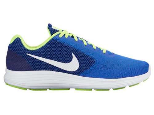 Original Mens NIKE Revolution 3 Blue Volt Running Shoes 819300-403 - UK Size 10
