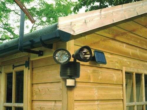 New Solar Power Motion Sensor light 22 LED Dual Head Outdoor