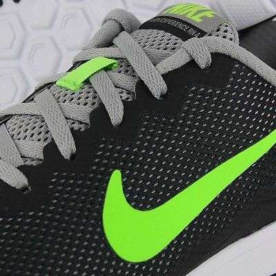 Original Mens NIKE Flex Experience Run 4 749172-017 Black Electric Green UK Size 9
