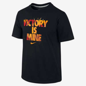 Original Mens Nike Tee Athletic Cut "Victory is Mine" - 854817 010 - Size Medium