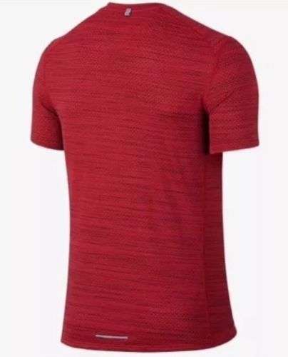 Original Mens Nike DRI-FIT COOL RELAY RUNNING T-SHIRT RED 718348 657 - Size Medium