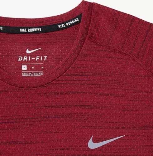 Original Mens Nike DRI-FIT COOL RELAY RUNNING T-SHIRT RED 718348 657 - Size Medium