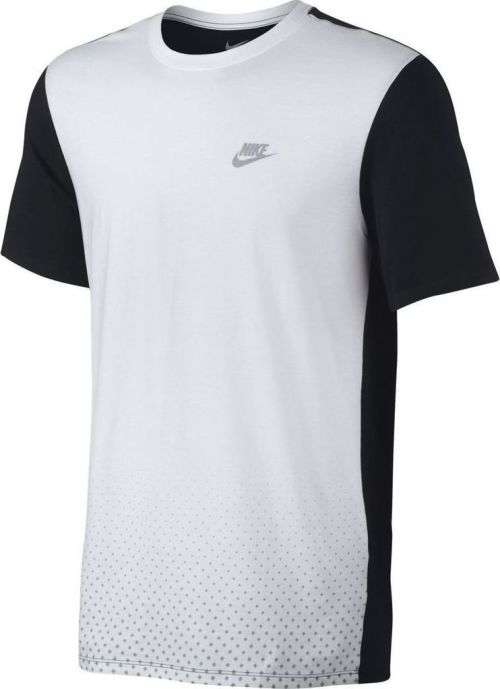 Original Mens Nike Air Tee Sportswear Advance 15 Tee - White/Black - 804987 100 Size Large