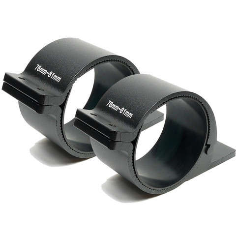 2 x 76-81mm 3" Bull Bar/Roof Rack Mounting Bracket Clamps for Off Road Light Bar