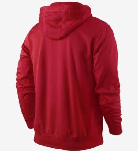 Original Mens Nike 100% Dri Fit THERMA FIT STAY WARM HOODIE RED 839102 657 Size Extra Large