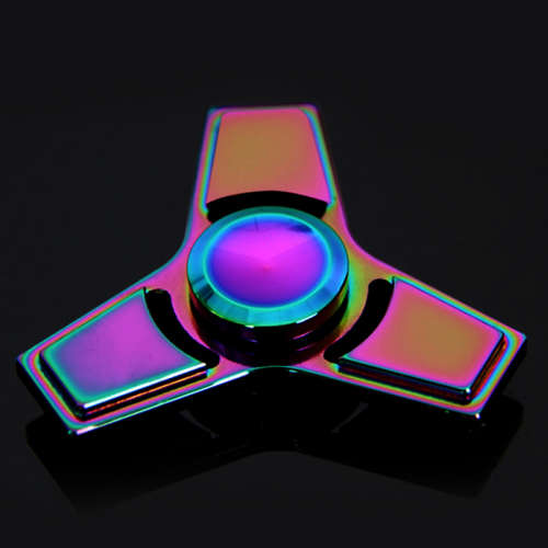 Fidget Spinner Toy Ultra Durable Stainless Steel Bearing High Speed Rainbow High Quality
