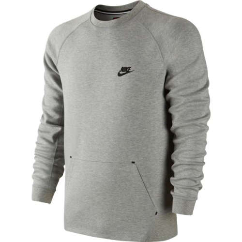Original Mens Nike TECH FLEECE CREW 545163 066 Size Extra Large