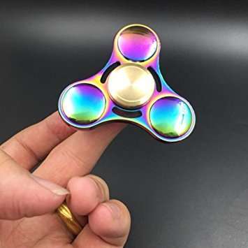 Fidget Spinner Toy Ultra Durable Stainless Steel Bearing High Speed Rainbow High Quality