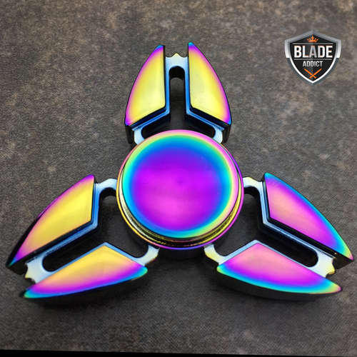 Fidget Spinner Toy Ultra Durable Stainless Steel Bearing High Speed Rainbow High Quality