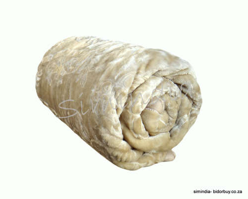 New Arrivals Super Soft 3 PLY Heavy Quality Mink & Embossed Blanket Camel Color