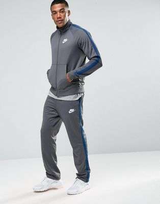 Original Mens NIKE 2 Piece TRACKSUIT SET IN GREY 840643 021 Size Large