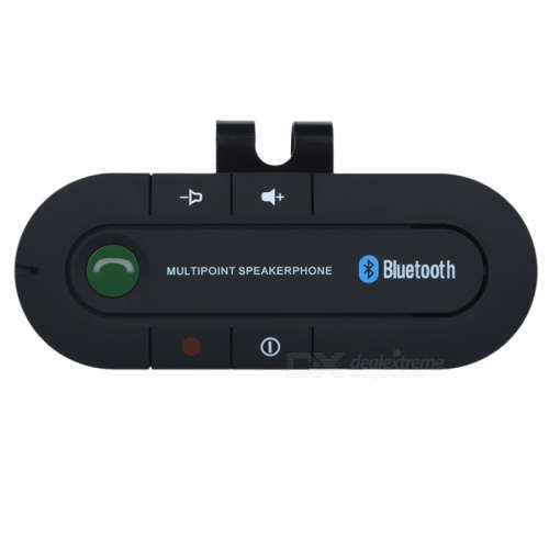 Wireless Bluetooth Hands Free Speakerphone Speaker Car Kit Multipoint Visor Clip Wireless Bluetooth