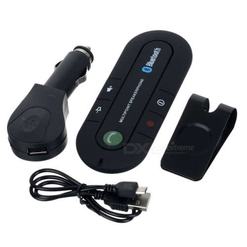 Wireless Bluetooth Hands Free Speakerphone Speaker Car Kit Multipoint Visor Clip Wireless Bluetooth