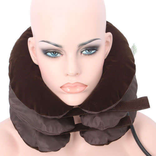 Tractors for Cervical Spine 3 Layers Neck Rest Support Massager Pillow Comfort Pneumatic Air Bag