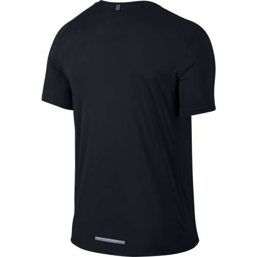 Original Mens Nike Dry Miler Short Sleeve DRI FIT Running Shirt Black 683527 010 Size Large