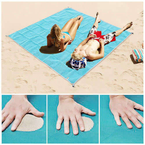 Sand Free Beach Mat Camping Outdoor Picnic Mattress Bag Magic Pad Travel - Medium