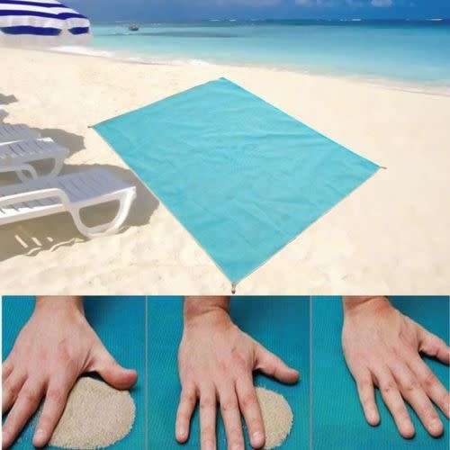 Sand Free Beach Mat Camping Outdoor Picnic Mattress Bag Magic Pad Travel - Medium