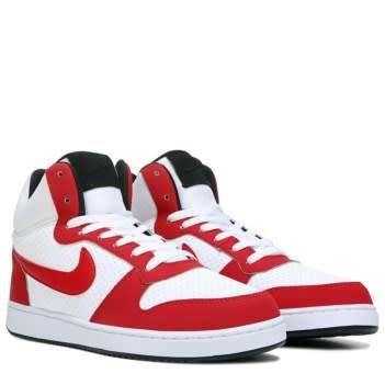 Original Mens Nike Court Borough 838938 101 White Red Black Size UK 11 (SA 11)