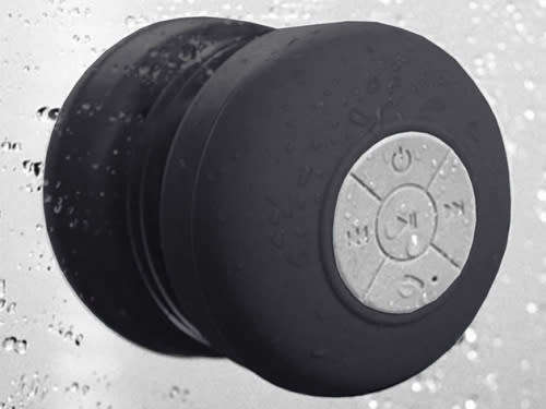 Waterproof Bluetooth Shower Speaker & Hands Free Speakerphone -  Assorted colors (white/black)