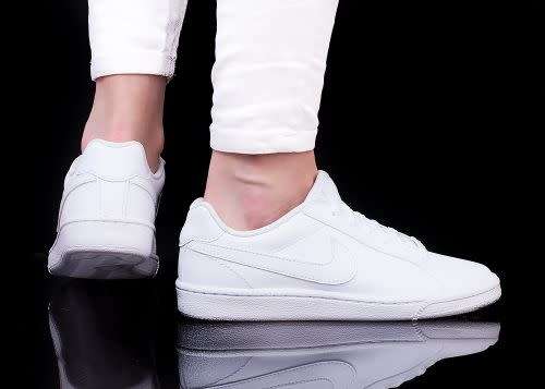 Original Women's NIKE Sportswear Court Majestic White/White Wolf Grey 454256 118 UK 6.5 (SA 6,5)