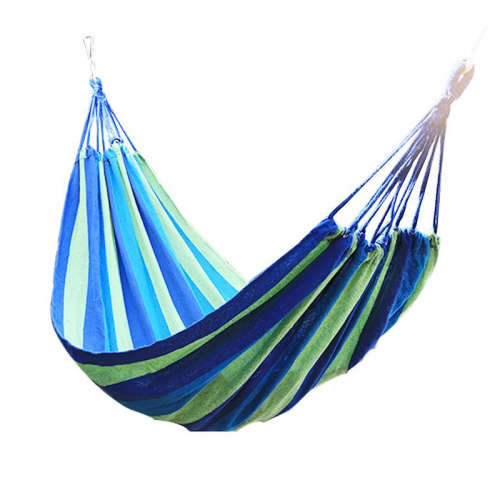 Portable Cotton Rope Outdoor Swing Fabric Camping Hanging Hammock Canvas Bed
