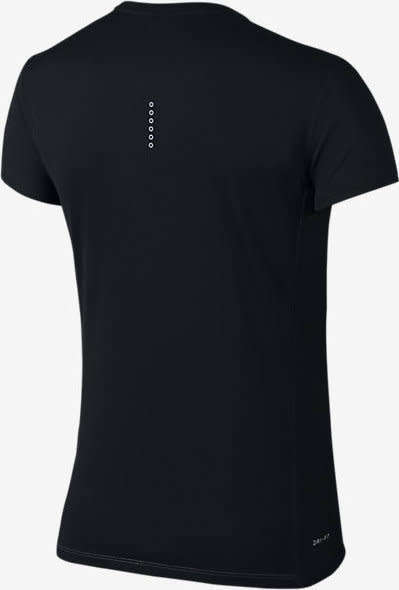Original NIKE Rapid Women's Short-Sleeve Running Top Black 840173 010 Size Large or Extra large