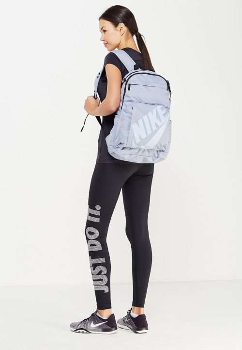 Original NIKE Elemental Backpack Unisex Sportswear Sport School Bag Gym BA 5381 023 Light Grey