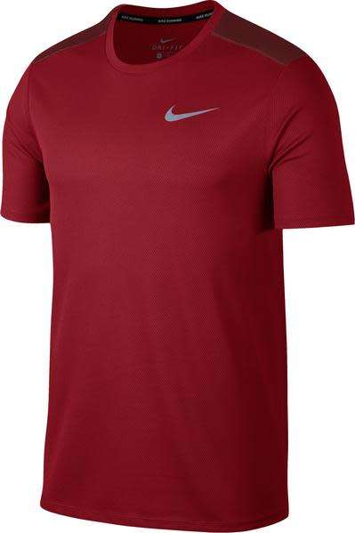 Original Mens Nike Short Sleeve DRI FIT Running Shirt Red 904634 687 Size Medium