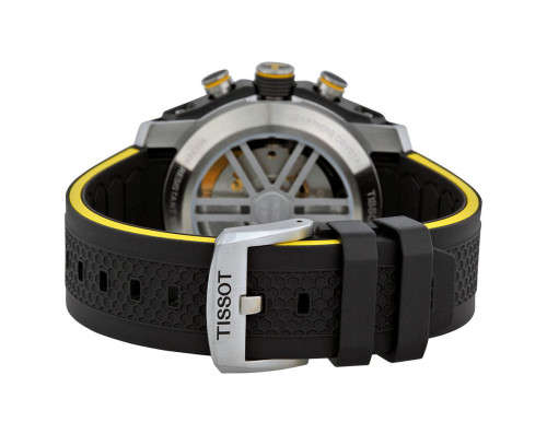 Tissot Men's PRS 516 Stainless Steel Automatic Watch with Black Rubber Band